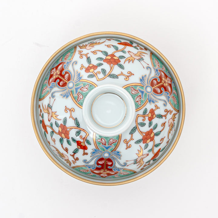 Handmade Arita Ware Ko-Imari Style Lidded Bowl