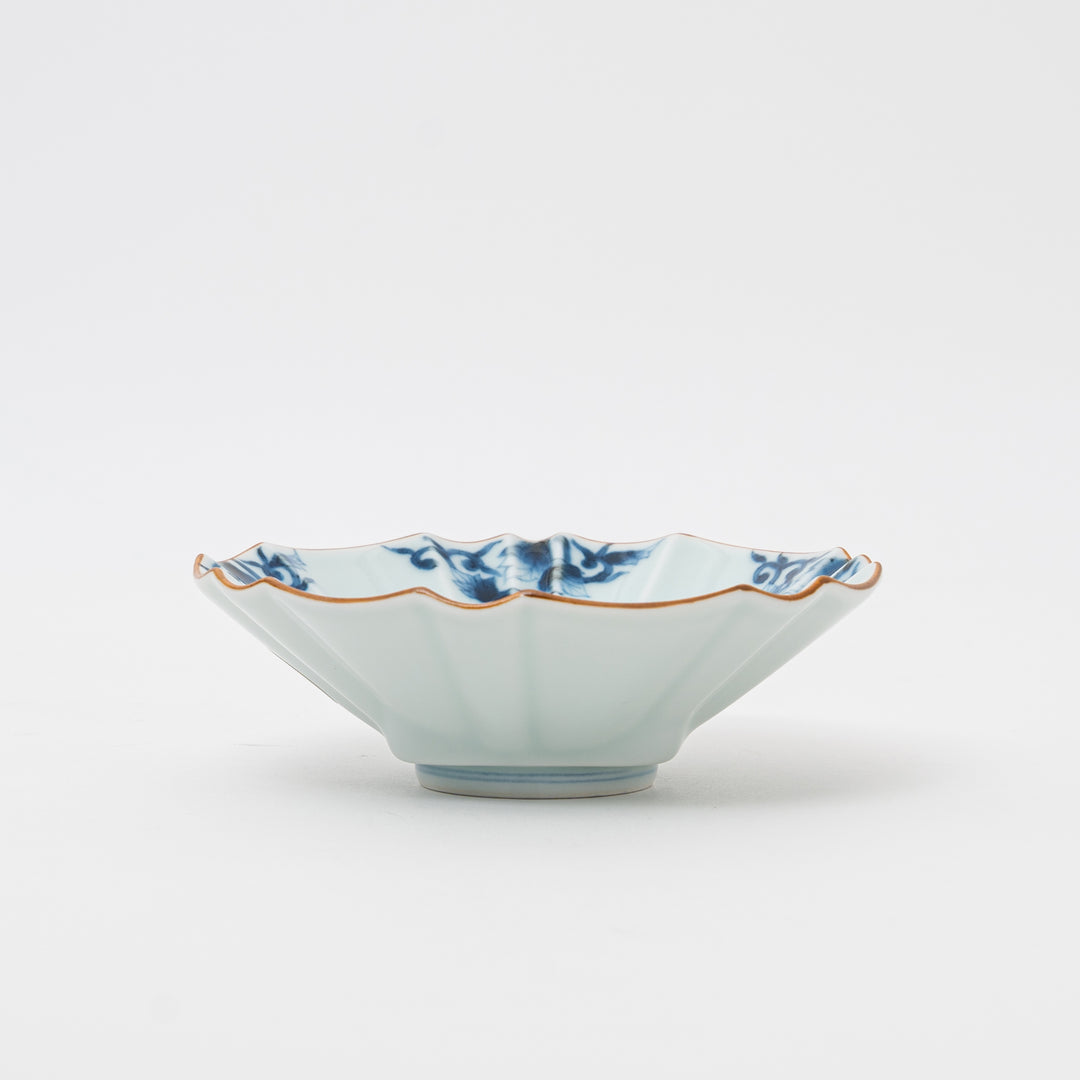 Arita Ware Hand-Dyed Arabesque Kiriko 5" Bowl