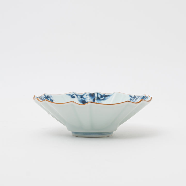Arita Ware Hand-Dyed Arabesque Kiriko 5" Bowl
