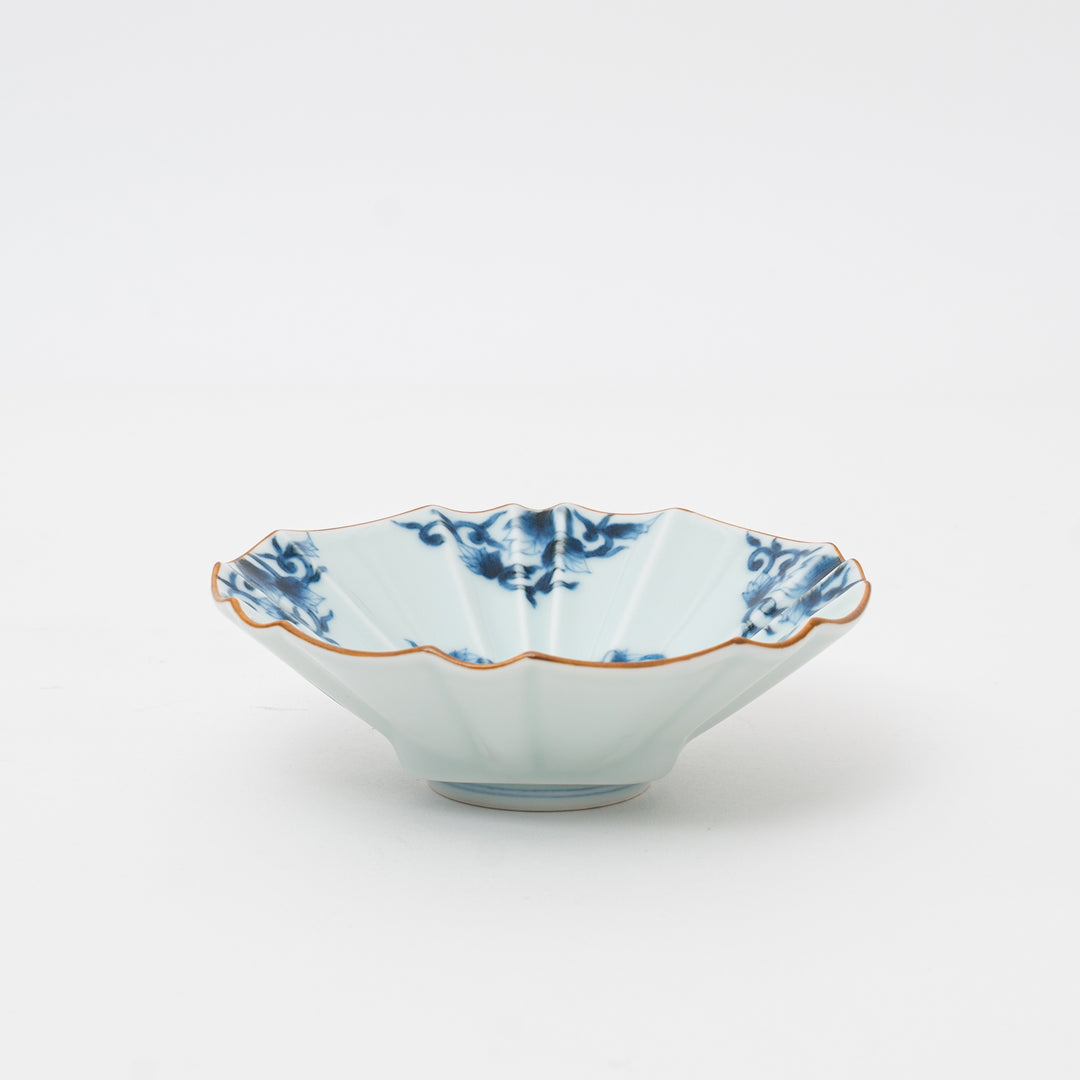 Arita Ware Hand-Dyed Arabesque Kiriko 5" Bowl