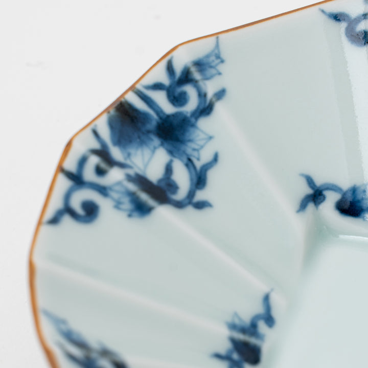Arita Ware Hand-Dyed Arabesque Kiriko 5" Bowl