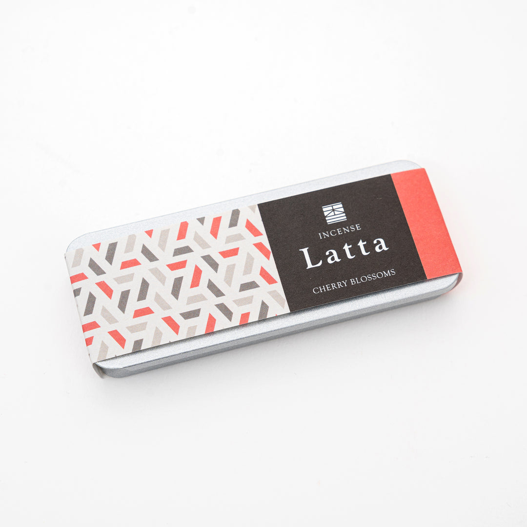 Tokyo Kousaido Latta cherry blossom Japanese incense in travel tin – floral Kyoto incense sticks with holder