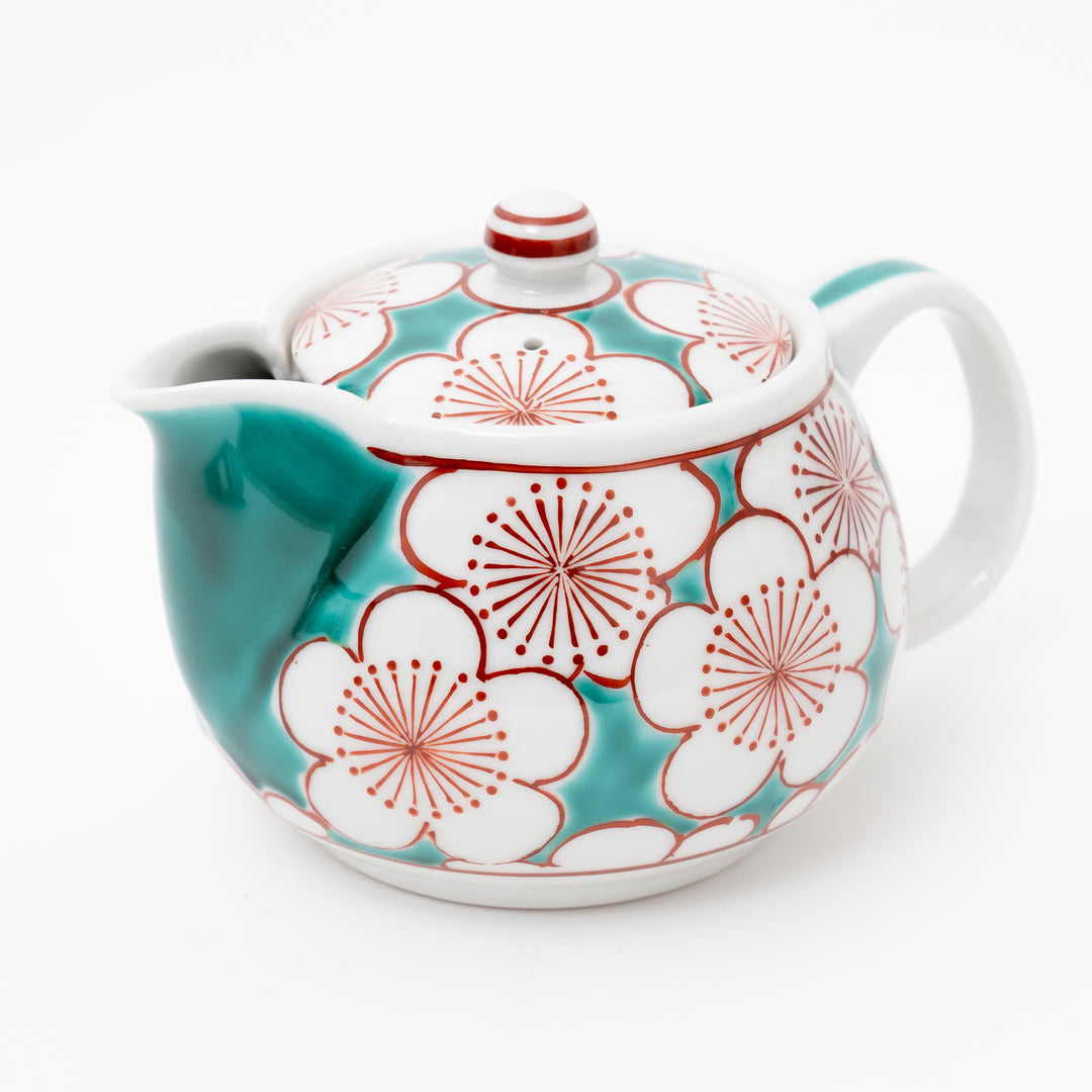 Kutani Plum Blossom Teapot Set