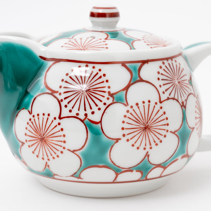 Kutani Plum Blossom Teapot Set