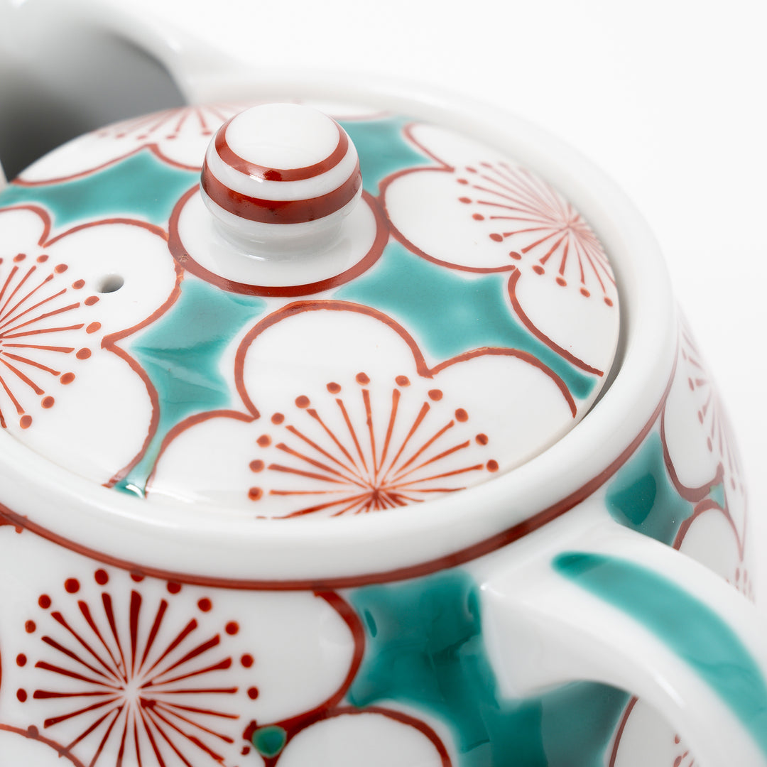 Kutani Plum Blossom Teapot Set