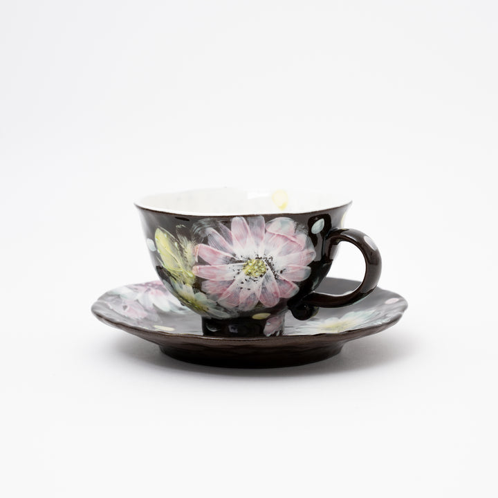 Kobo Artisan Hand-Painted Cup & Saucer Set