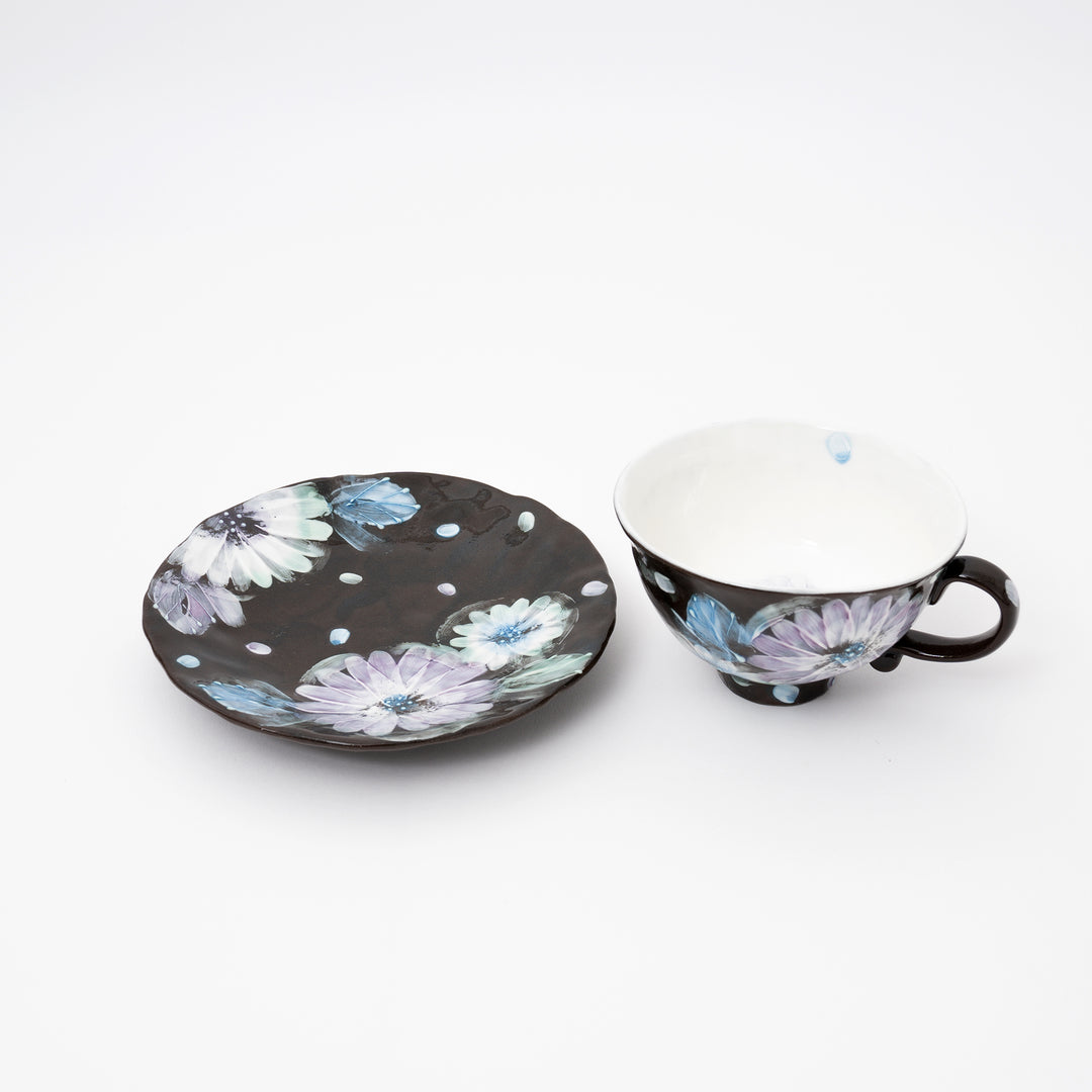 Kobo Artisan Hand-Painted Cup & Saucer Set