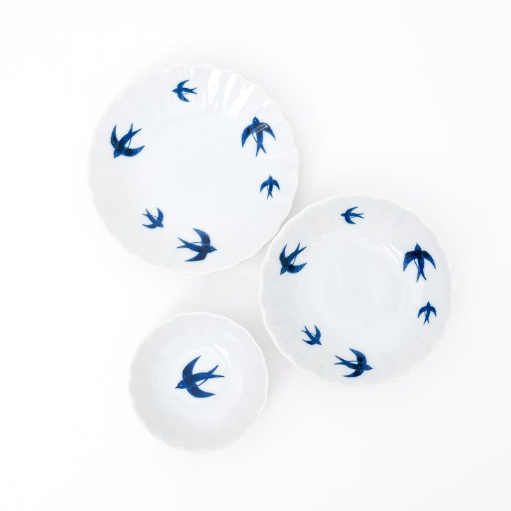 mino ware swallow plate ceramic made in Japan