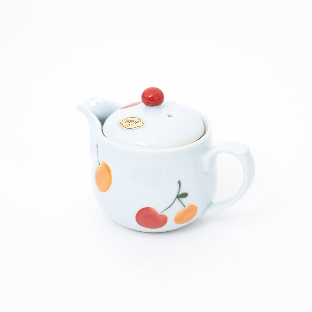 Arita Ware Porcelain Cherry Mini Teapot