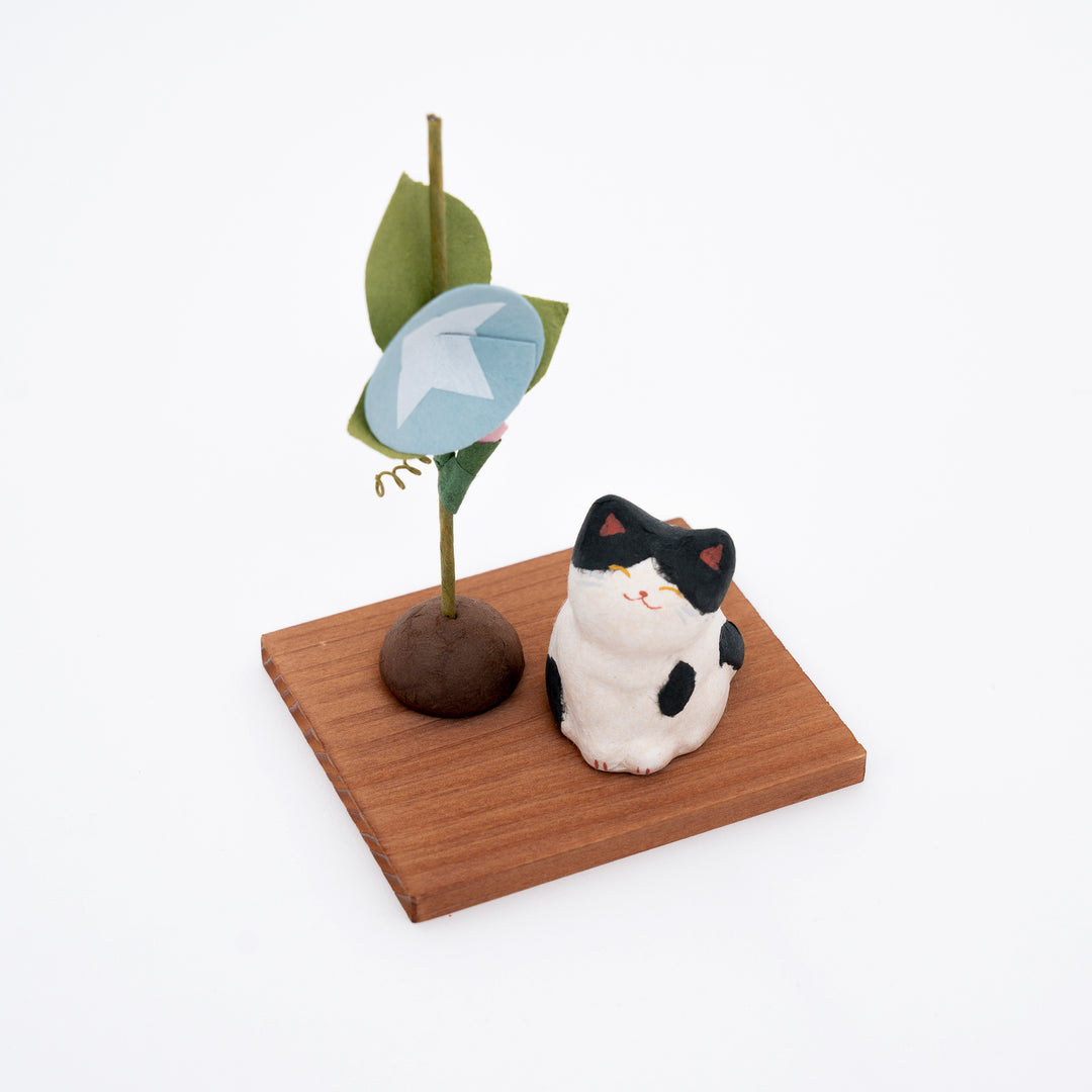 Handcrafted Washi Cat Figurine