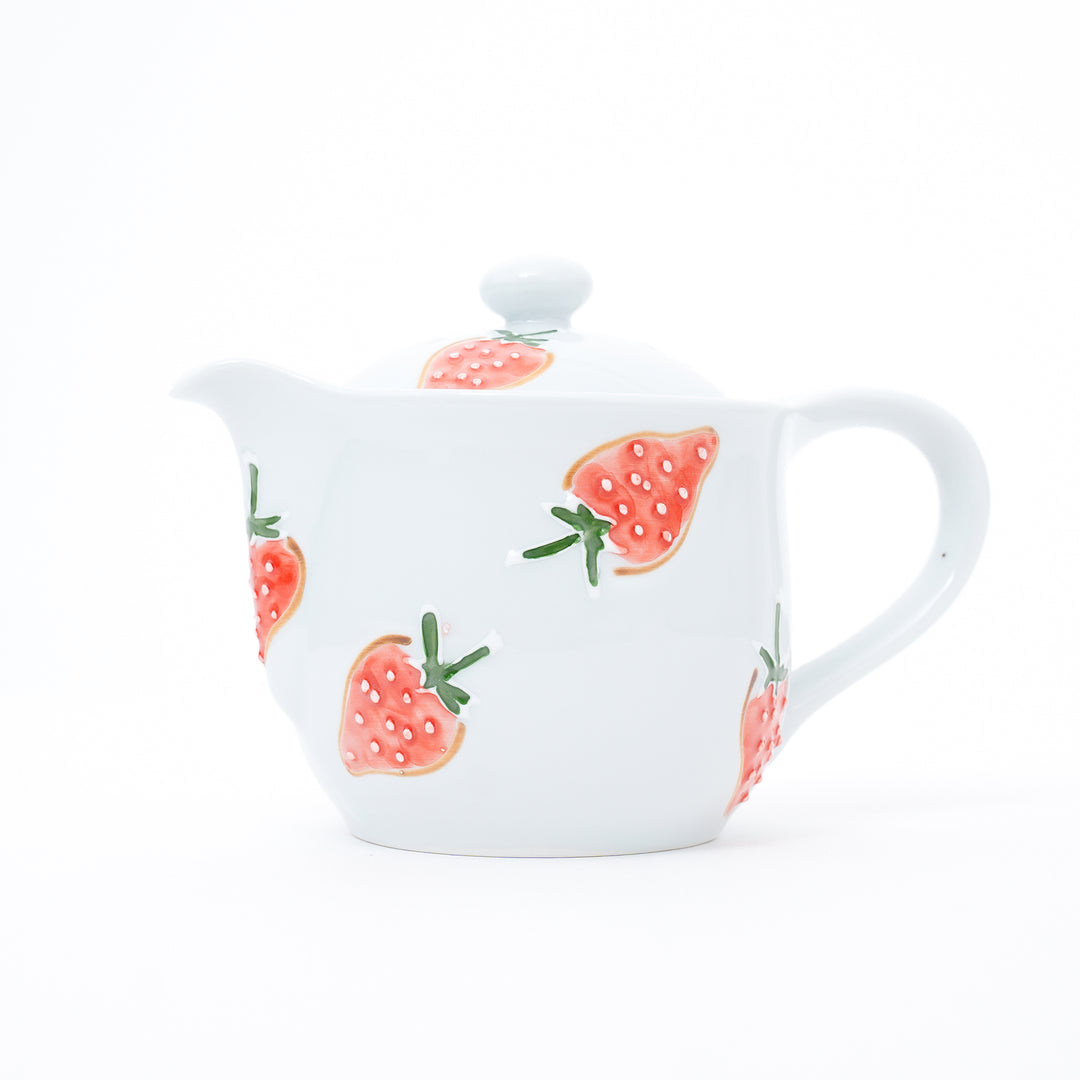 Arita Ware Handmade  Strawberry Teapot 