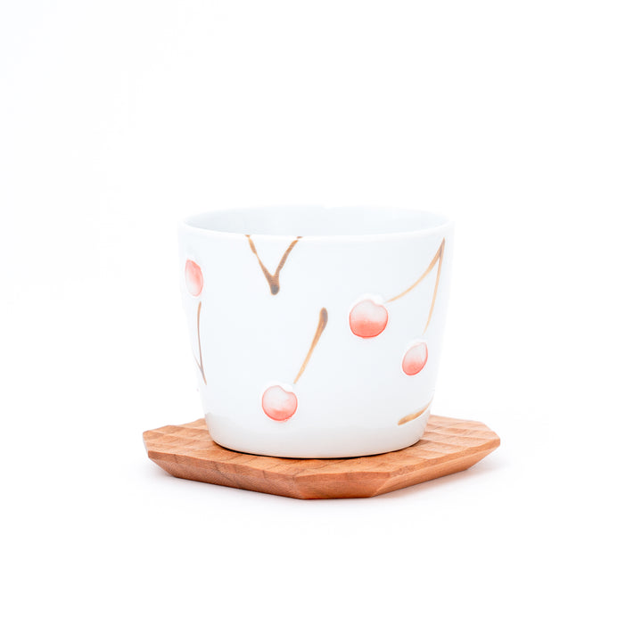 Handmade Cute Cherry Ochoko Cup 