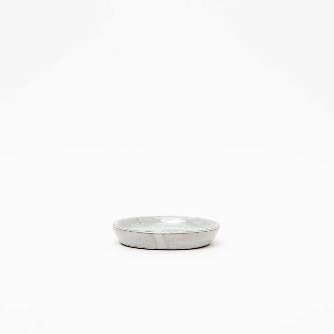 Handmade Ceramic Dish | Gray Green Glaze