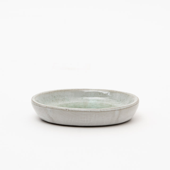 Handmade Ceramic Dish | Gray Green Glaze