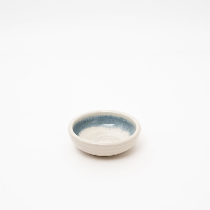 Japanese Ceramic Blue Brush Dish