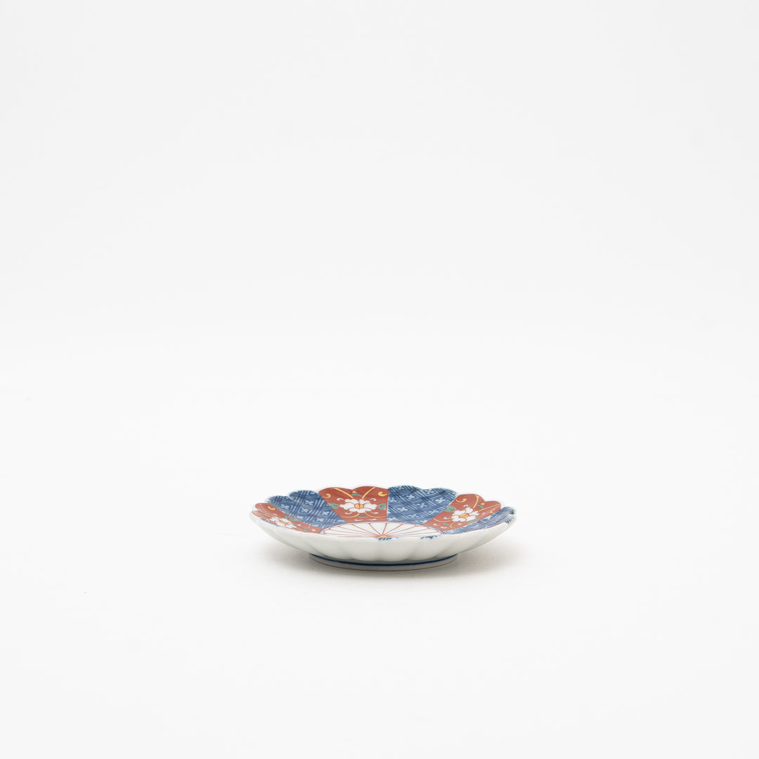 Kikuwari Chrysanthemum-Shaped Small Dish