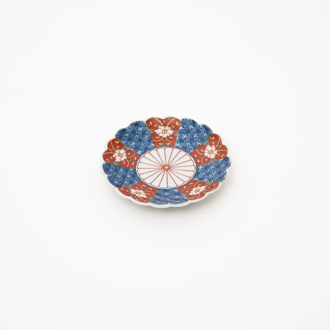 Kikuwari Chrysanthemum-Shaped Small Dish