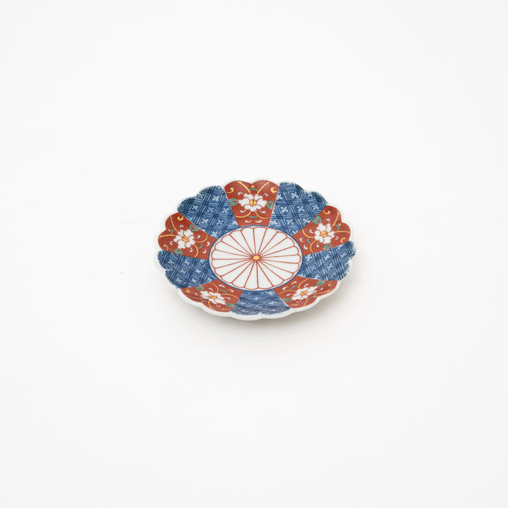 Kikuwari Chrysanthemum-Shaped Small Dish