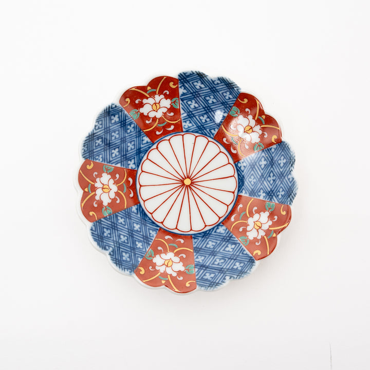 Kikuwari Chrysanthemum-Shaped Small Dish