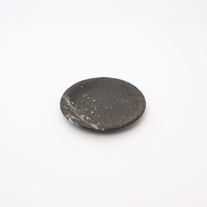 Japanese Mino Ware Rough Black Plate