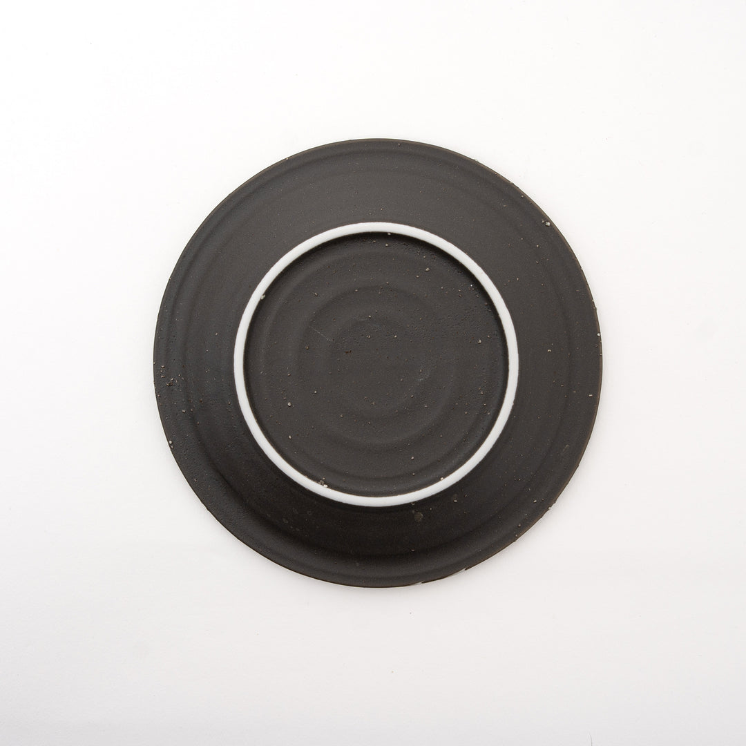 Japanese Mino Ware Rough Black Plate