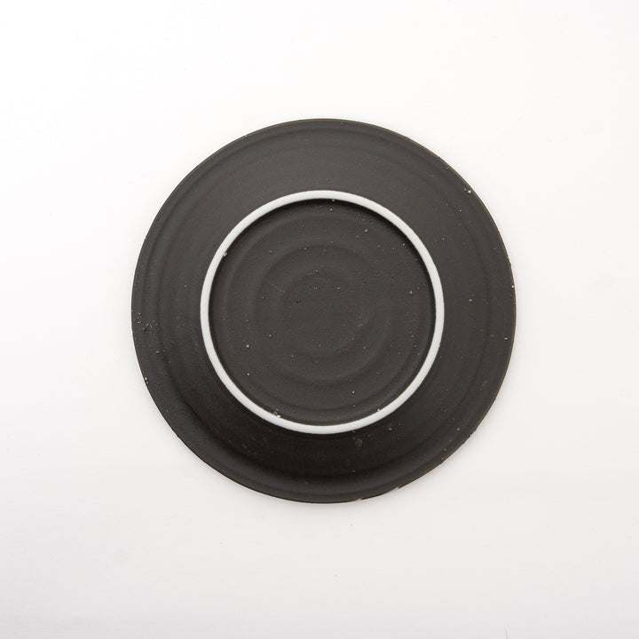 Japanese Mino Ware Rough Black Plate
