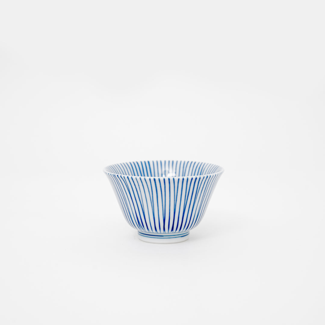 Hasami Yaki Blue Stripes Sencha Tea Bowl