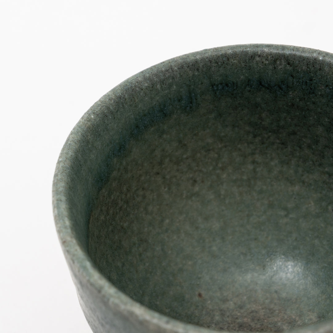 Shigaraki Ware Black Celadon Tea Cup