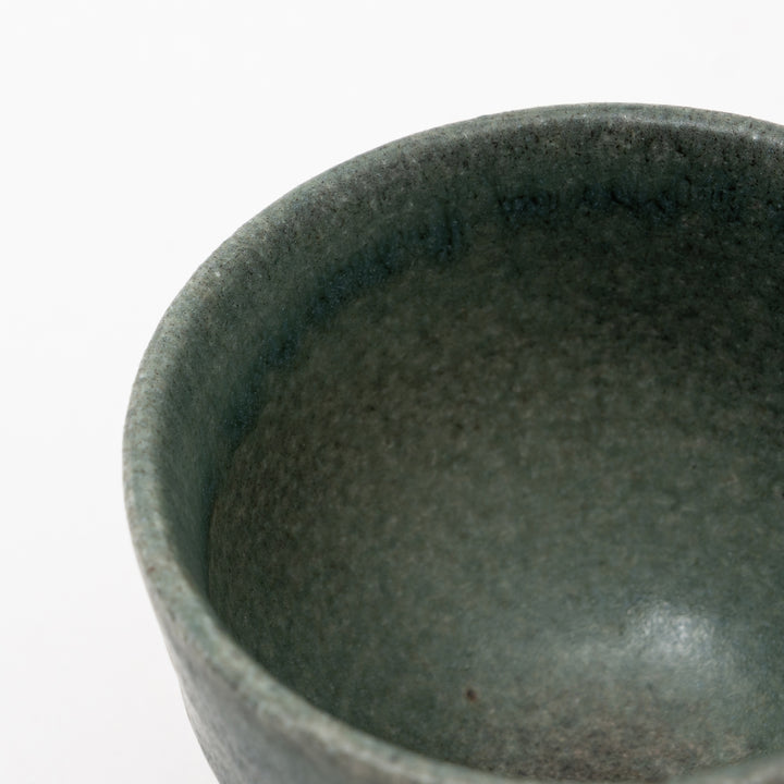 Shigaraki Ware Black Celadon Tea Cup