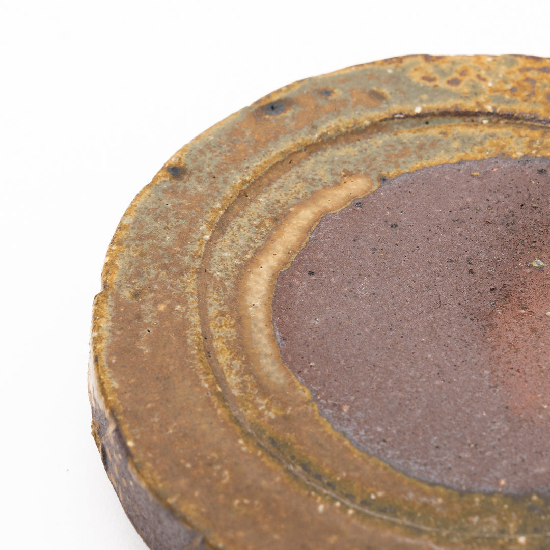 Handmade Japanese Shigaraki Ware Plate | Taiko Zara