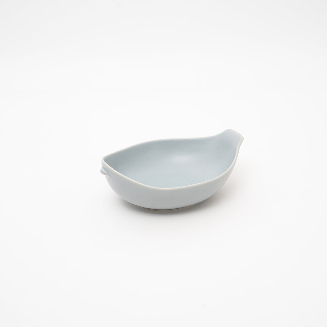 Cotori bird bowl set made in Japan, minimalist gray ceramic tableware