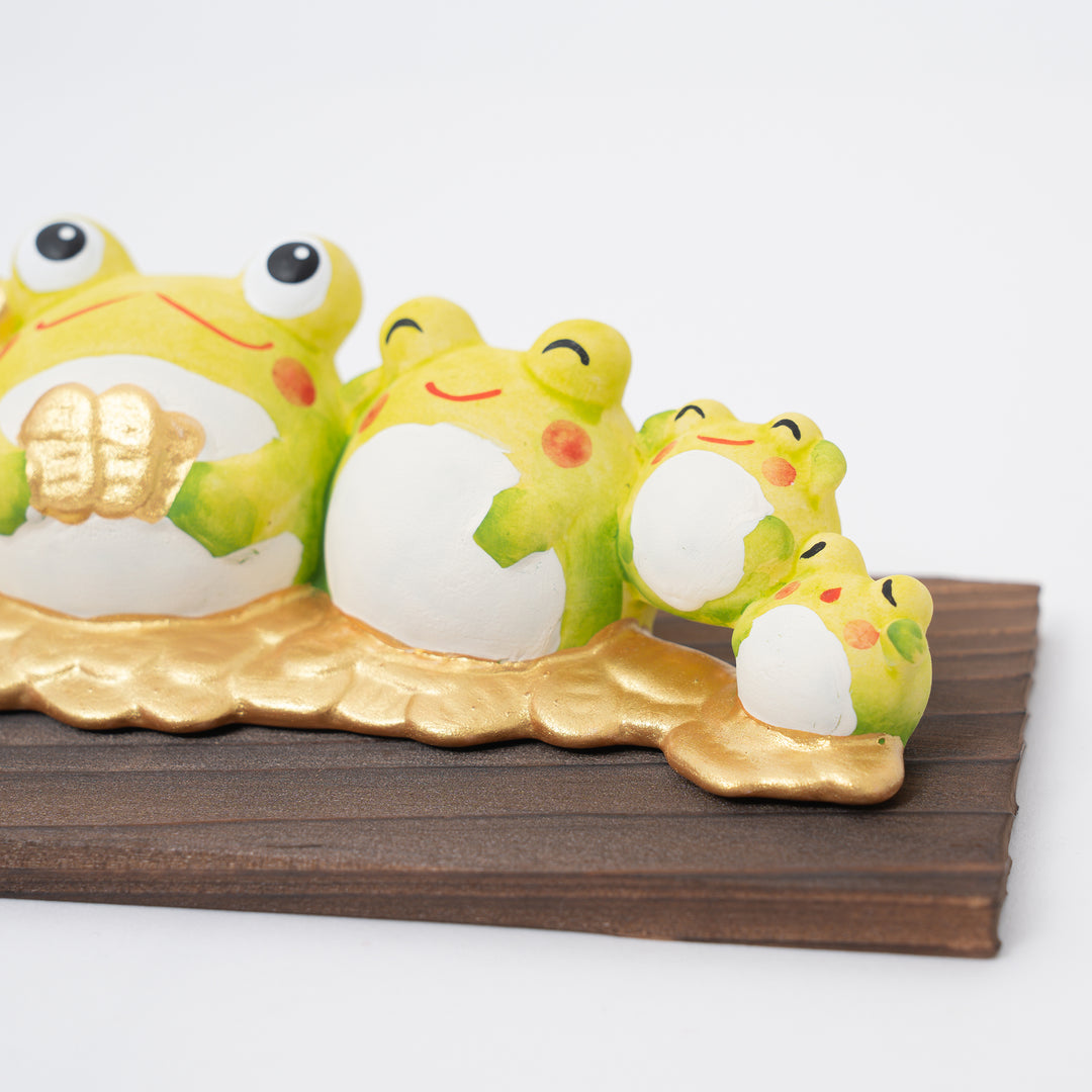 Six Lucky Frogs Ornament