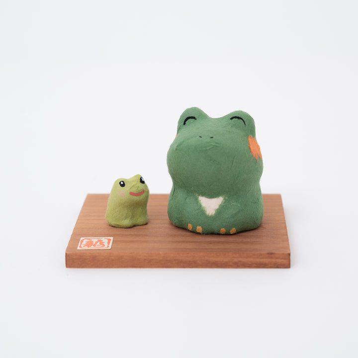 Washi Paper Frog Figurine