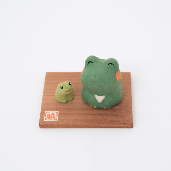 Washi Paper Frog Figurine