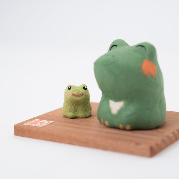 Washi Paper Frog Figurine