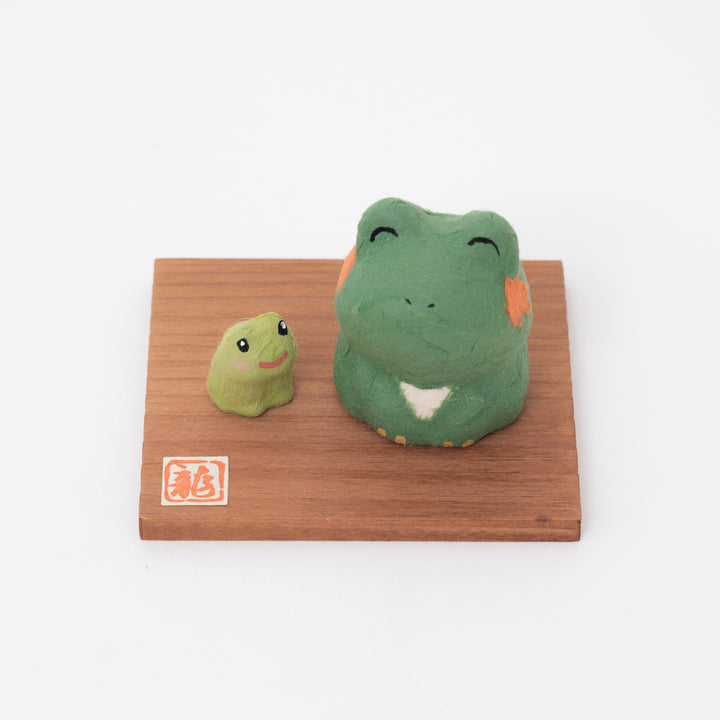 Washi Paper Frog Figurine