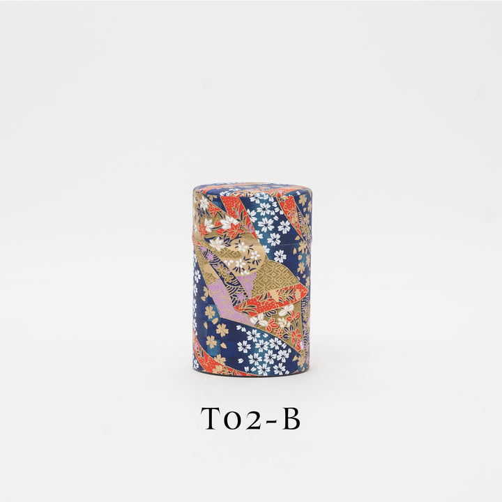 Japanese Washi Paper tea Tin 100g - Tea Canister
