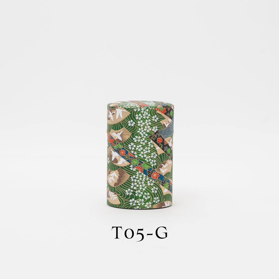 Japanese Washi Paper tea Tin 100g - Tea Canister