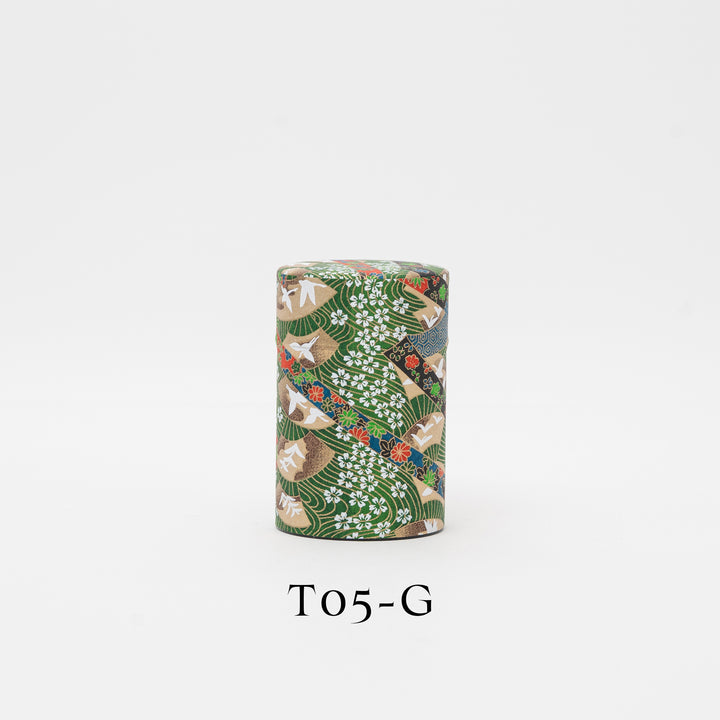 Japanese Washi Paper tea Tin 100g - Tea Canister