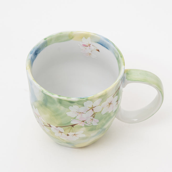 Japanese Cherry Blossom Mug | Green