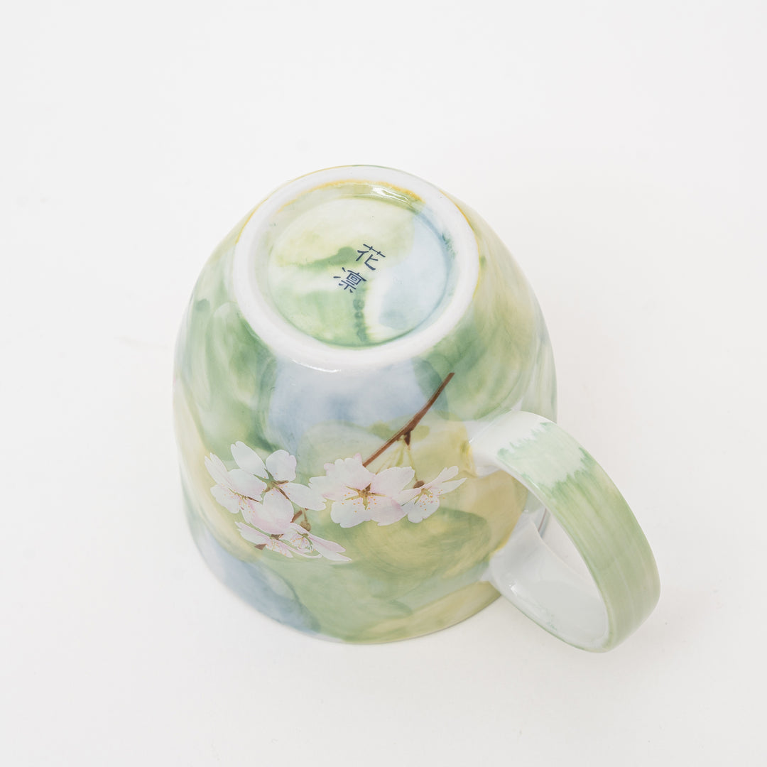 Japanese Cherry Blossom Mug | Green