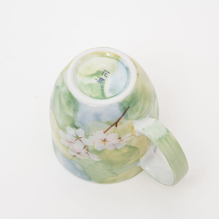 Japanese Cherry Blossom Mug | Green
