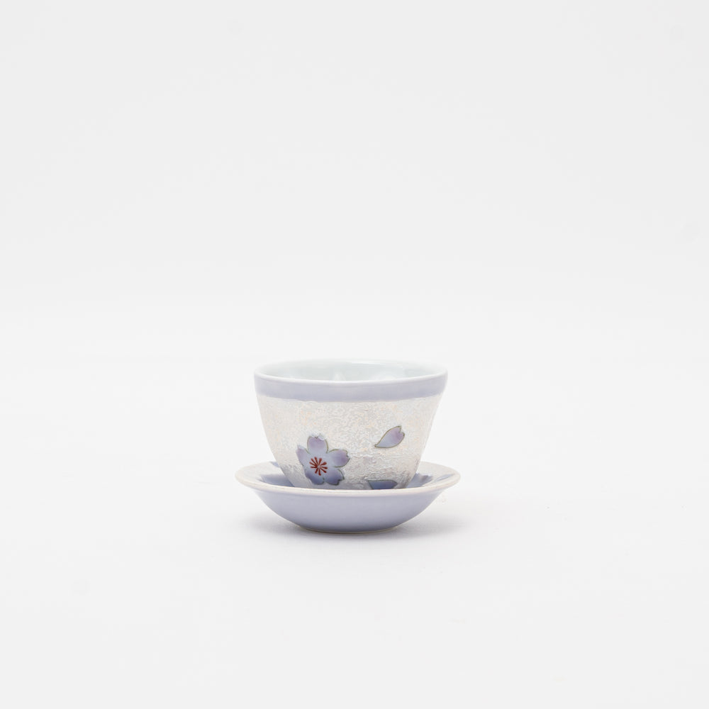 Japanese teacup and saucer set handmade