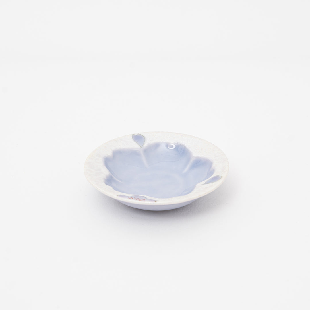 Japanese Arita Porcelain Mini Sencha Teacup & Sakura Saucer Set – Handmade Floral Tea Cup Set, Made in Japan