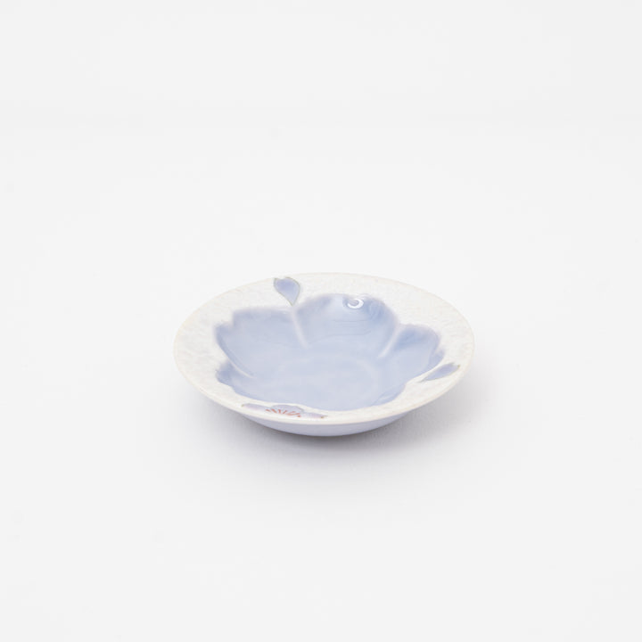 Japanese Arita Porcelain Mini Sencha Teacup & Sakura Saucer Set – Handmade Floral Tea Cup Set, Made in Japan