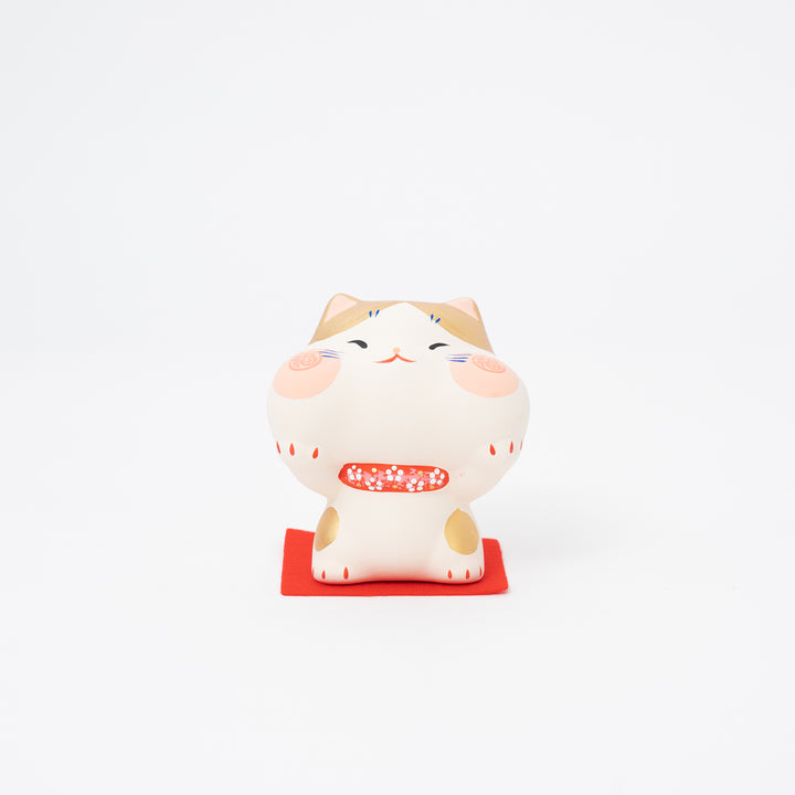 Chubby Cheeks Gold Cat Figurine