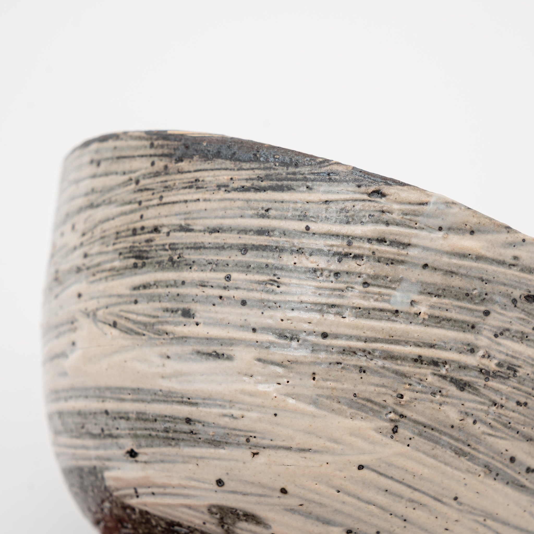 Handmade Shigaraki Brush Side Dish Bowl| Kobachi Bowl | Omakase