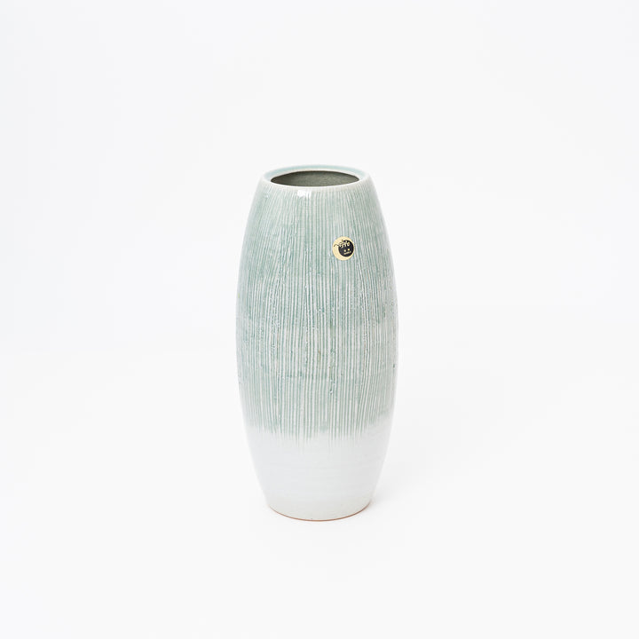 Shigaraki Pale Green Flower Vase
