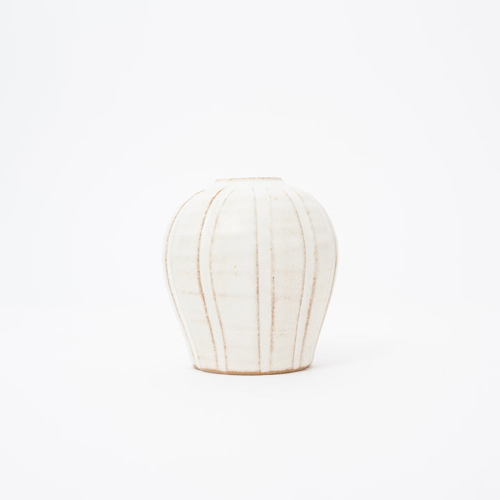 Mino Ware Kohiki White Stripes Table Vasee