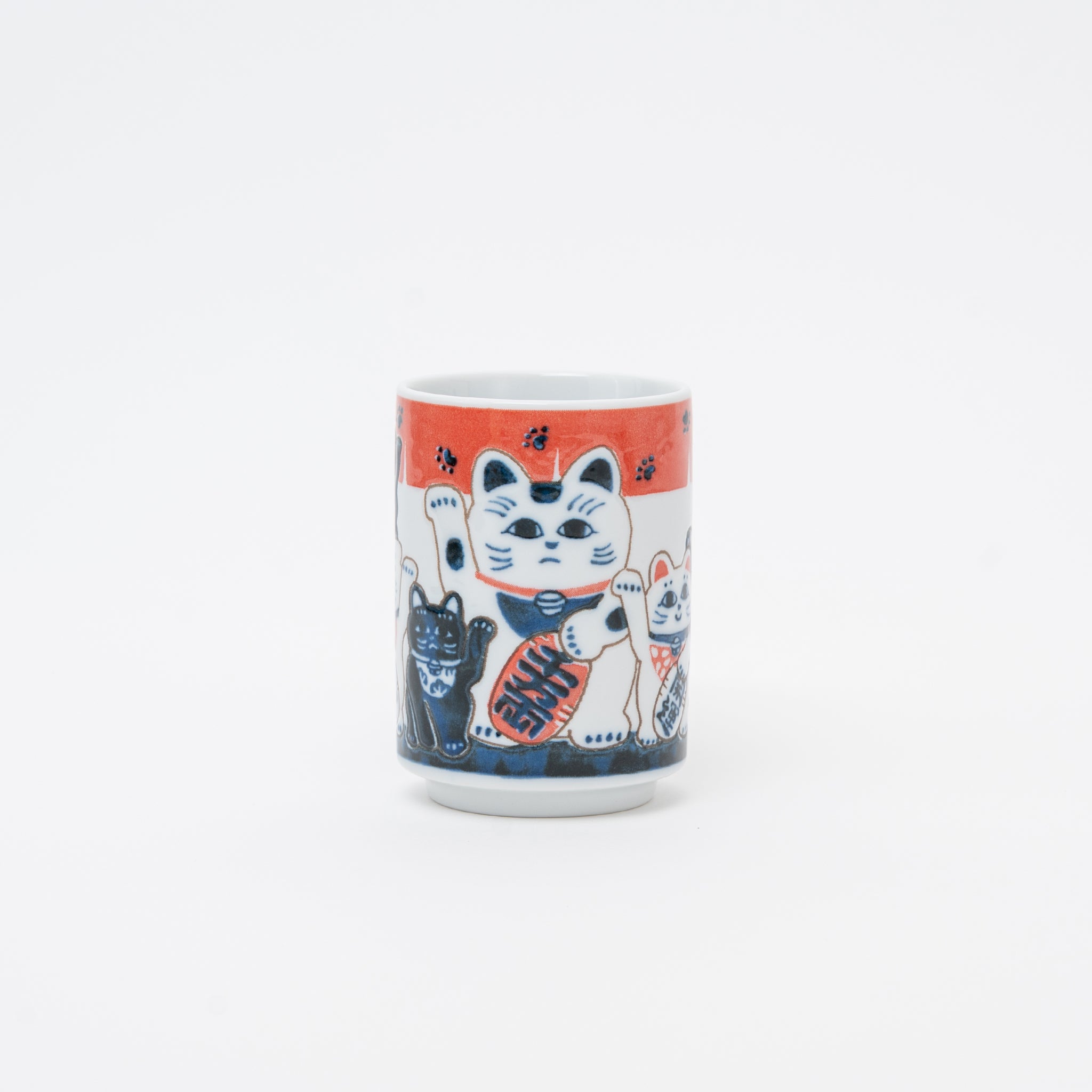 Japanese Lucky Cat Cup - Maneki-Neko Porcelain Mug 300ml – Great Zakka